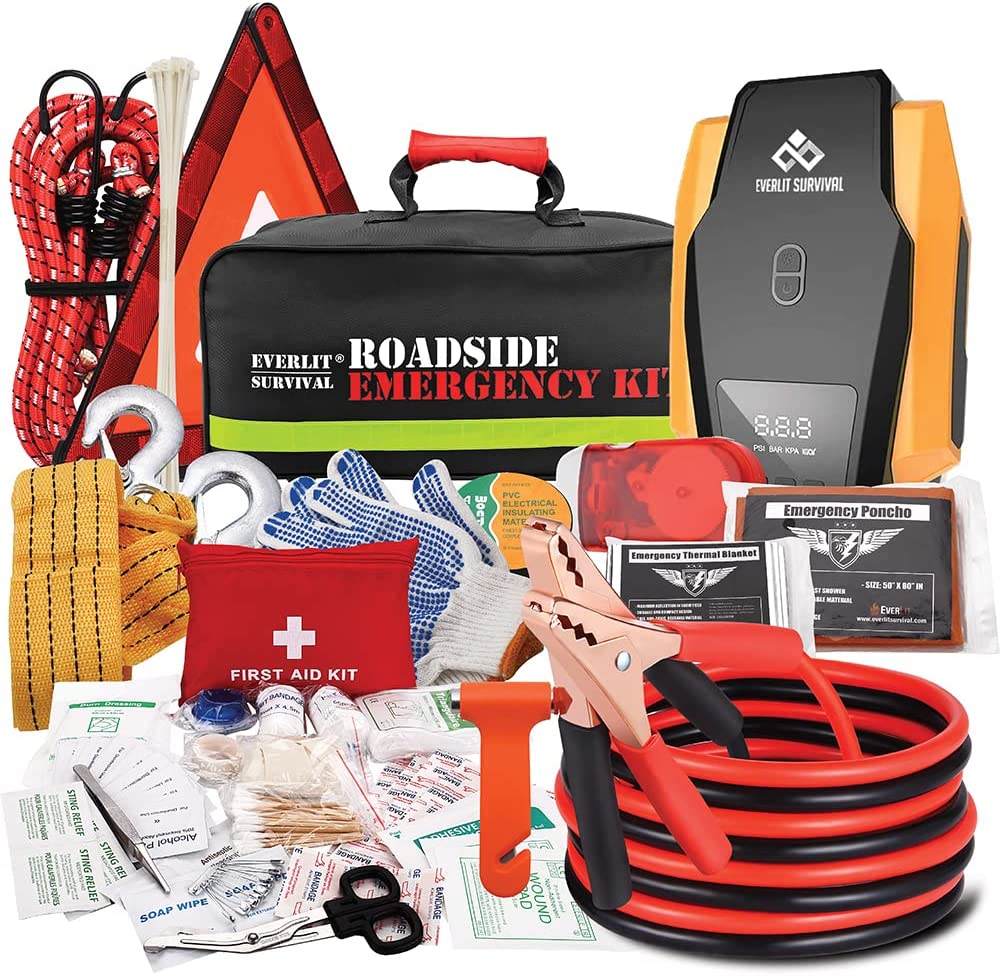 Car Emergency Kit Roadside Assistance Auto Emergency Kit 14-Piece