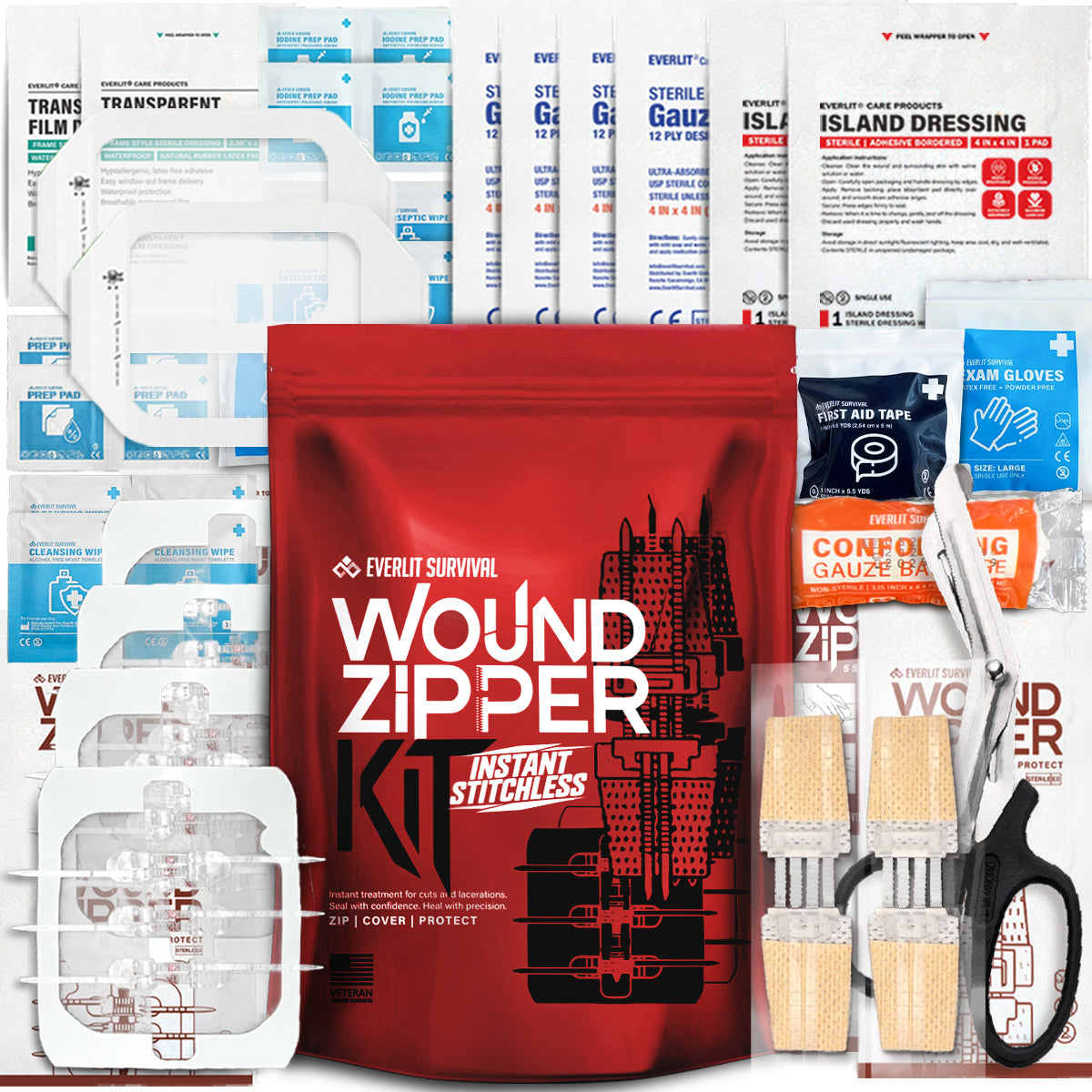 Wound Closure Kit (6 Zip Complete Kit)