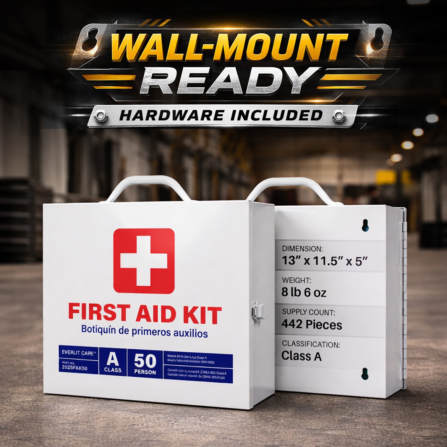 2-Shelf First Aid Kit [Class A, 50-Person]