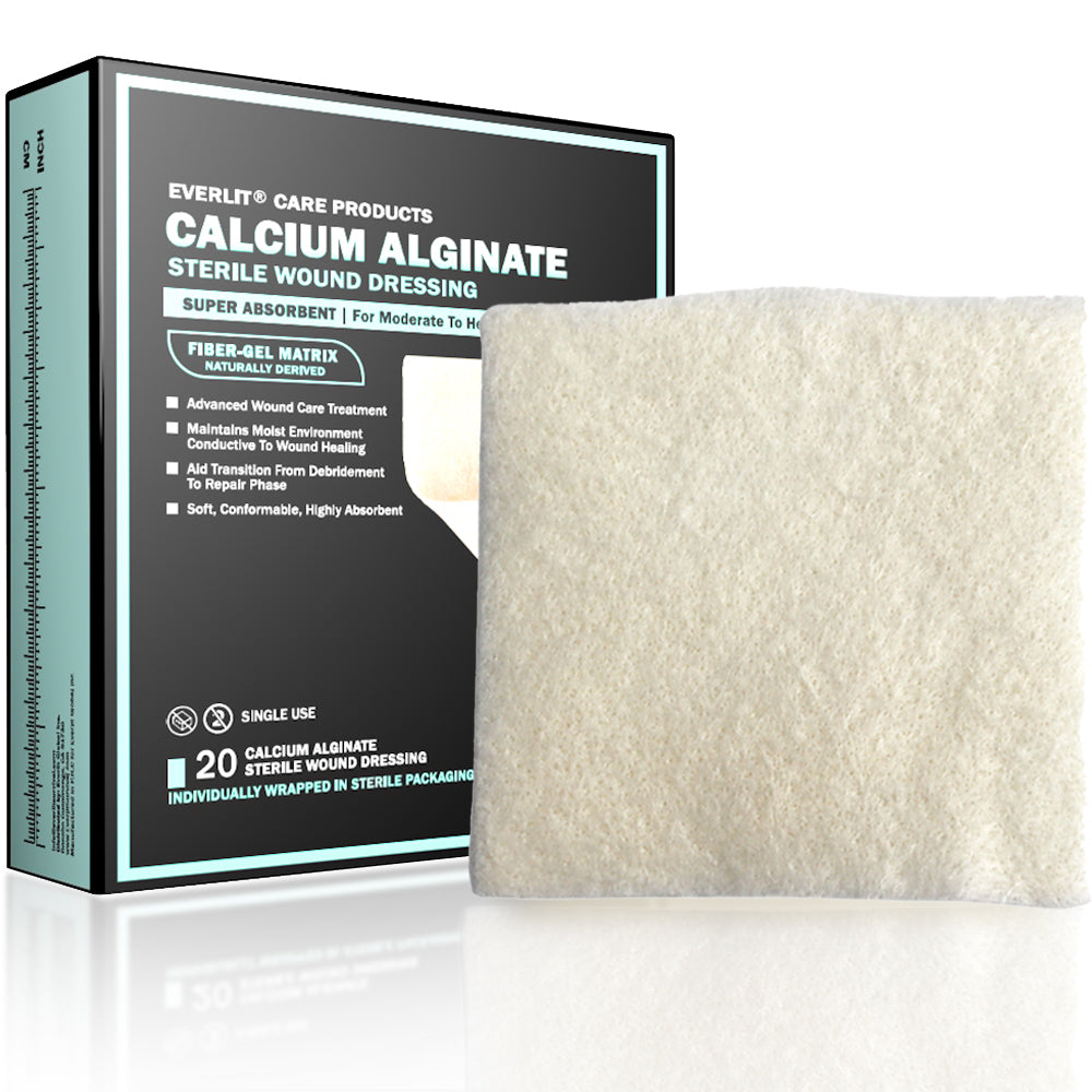 silver calcium alginate wound dressing pad CALCIUM ALGINATE DRESSING