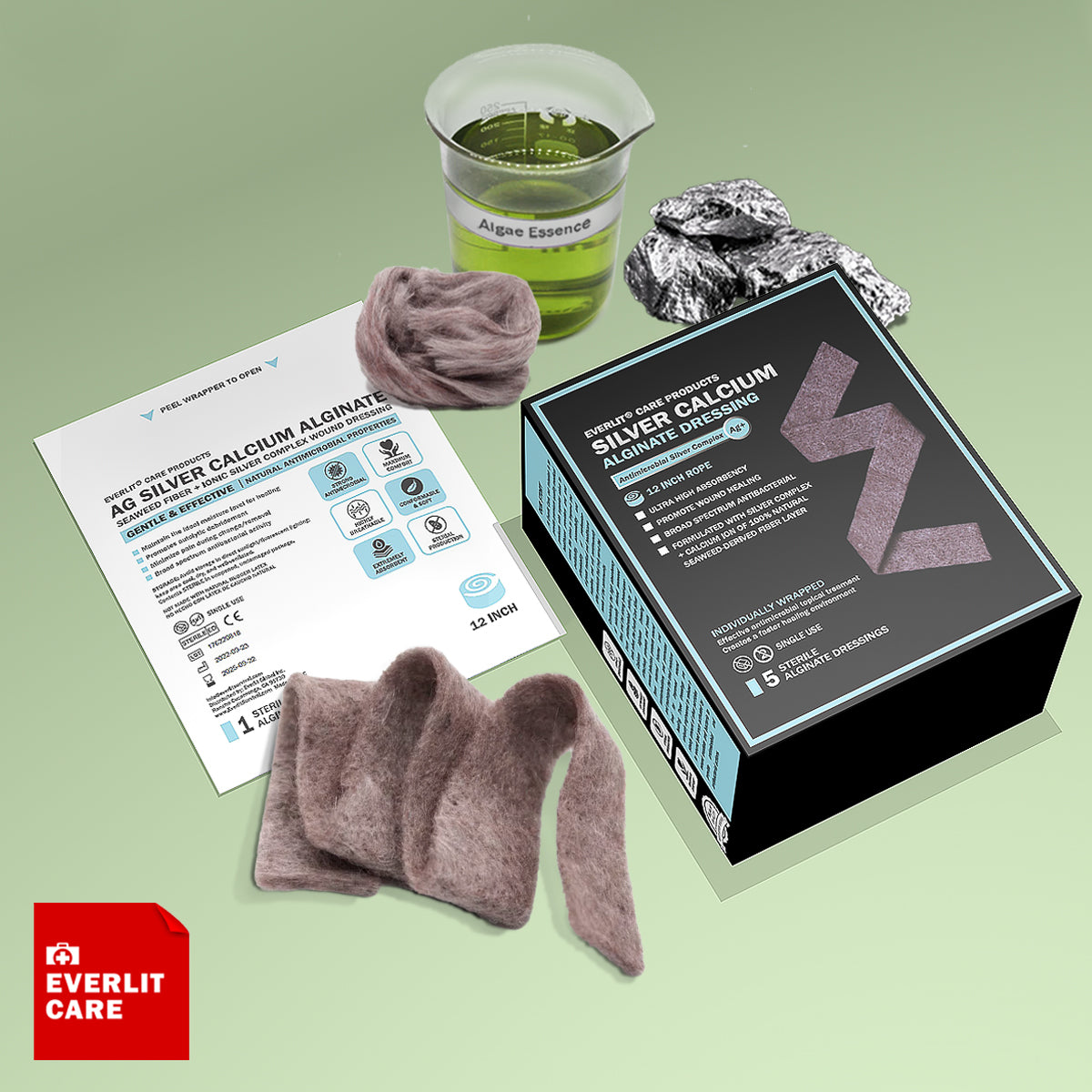 care touch silver alginate dressing Silver Alginate Dressing - 5 Sterile Gauze 4.3x4.3 in Kenya